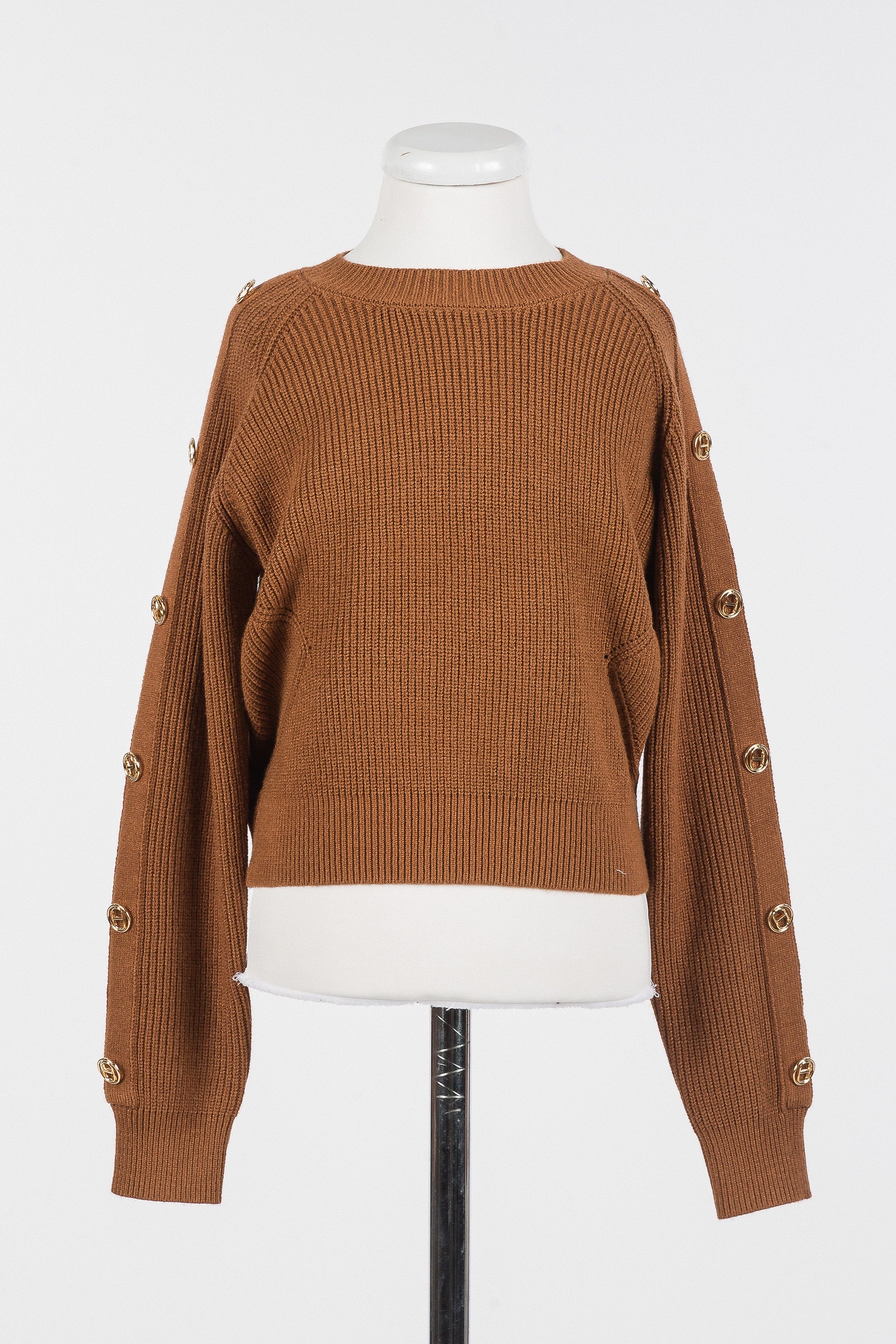 Camel Crewneck Sweater