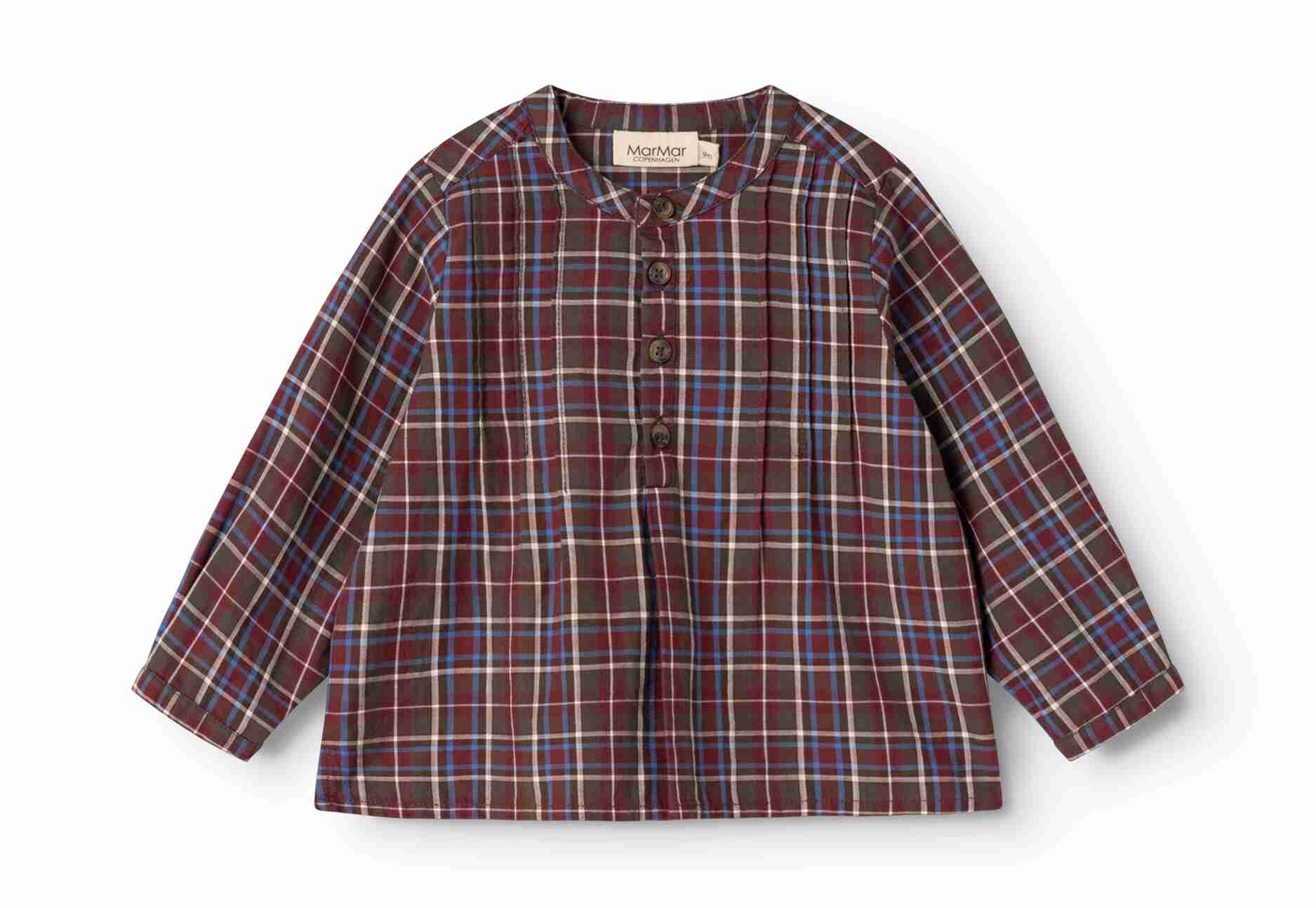 Chocolate Check Totoro Baby Shirt
