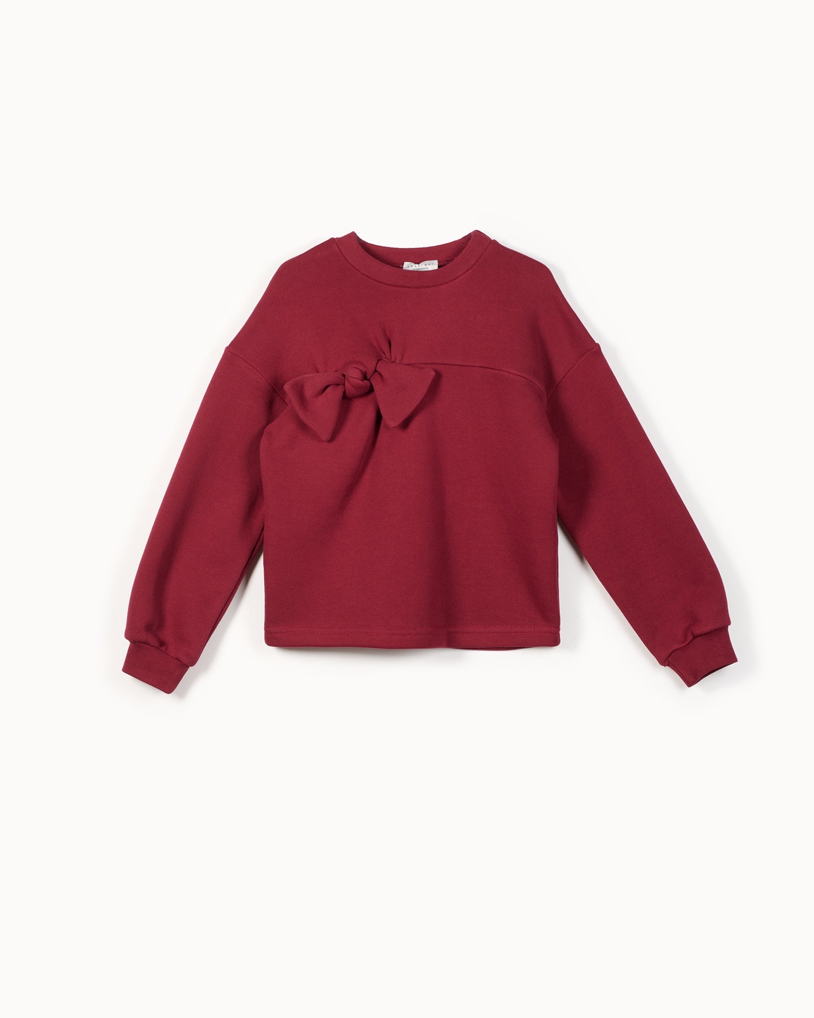 Burgundy Sweatshirt W/Bow