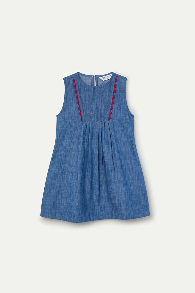 40405 Blue Sleeveless Dress