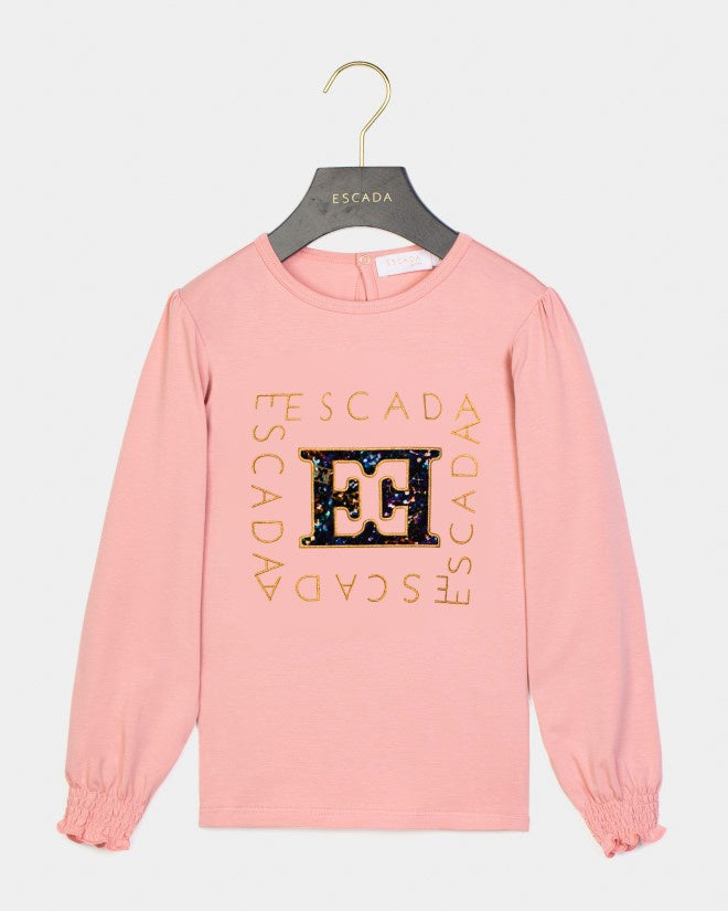 Rose LS Logo Escada Tshirt