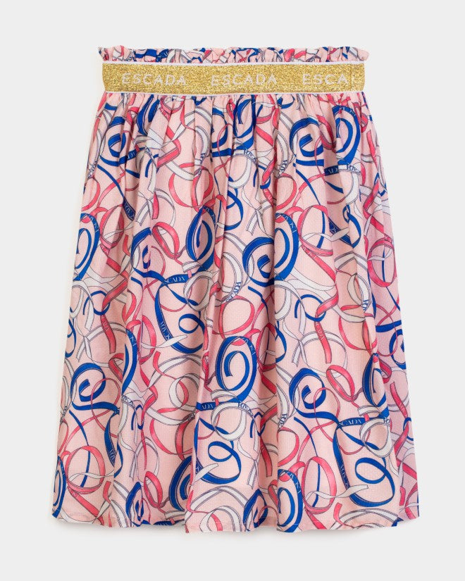 71431 Pink AOP Skirt