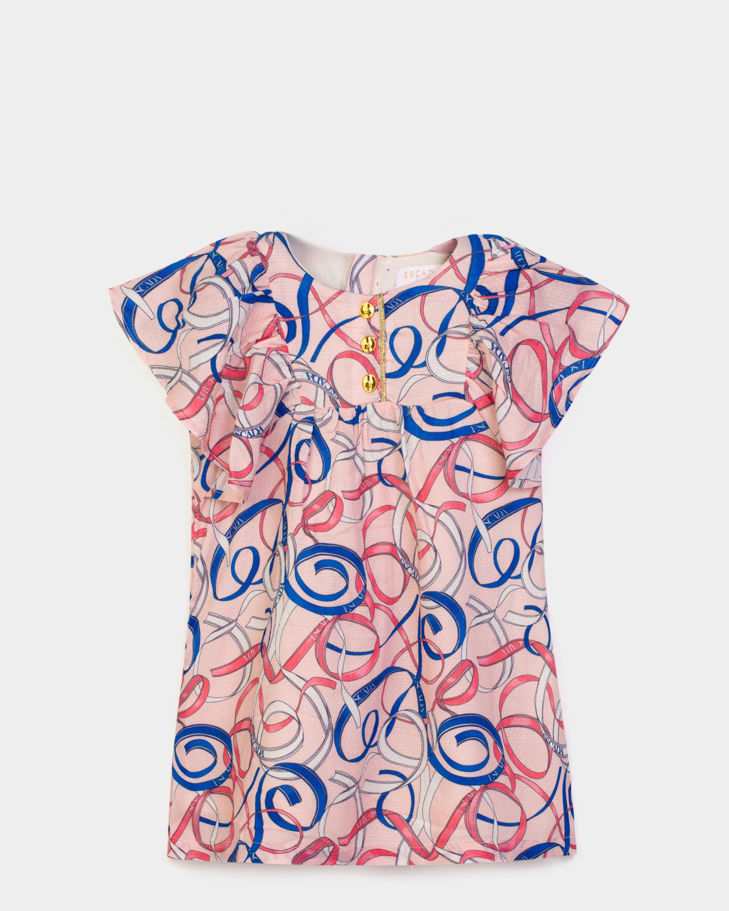 72413 Pink Baby SS AOP Dress