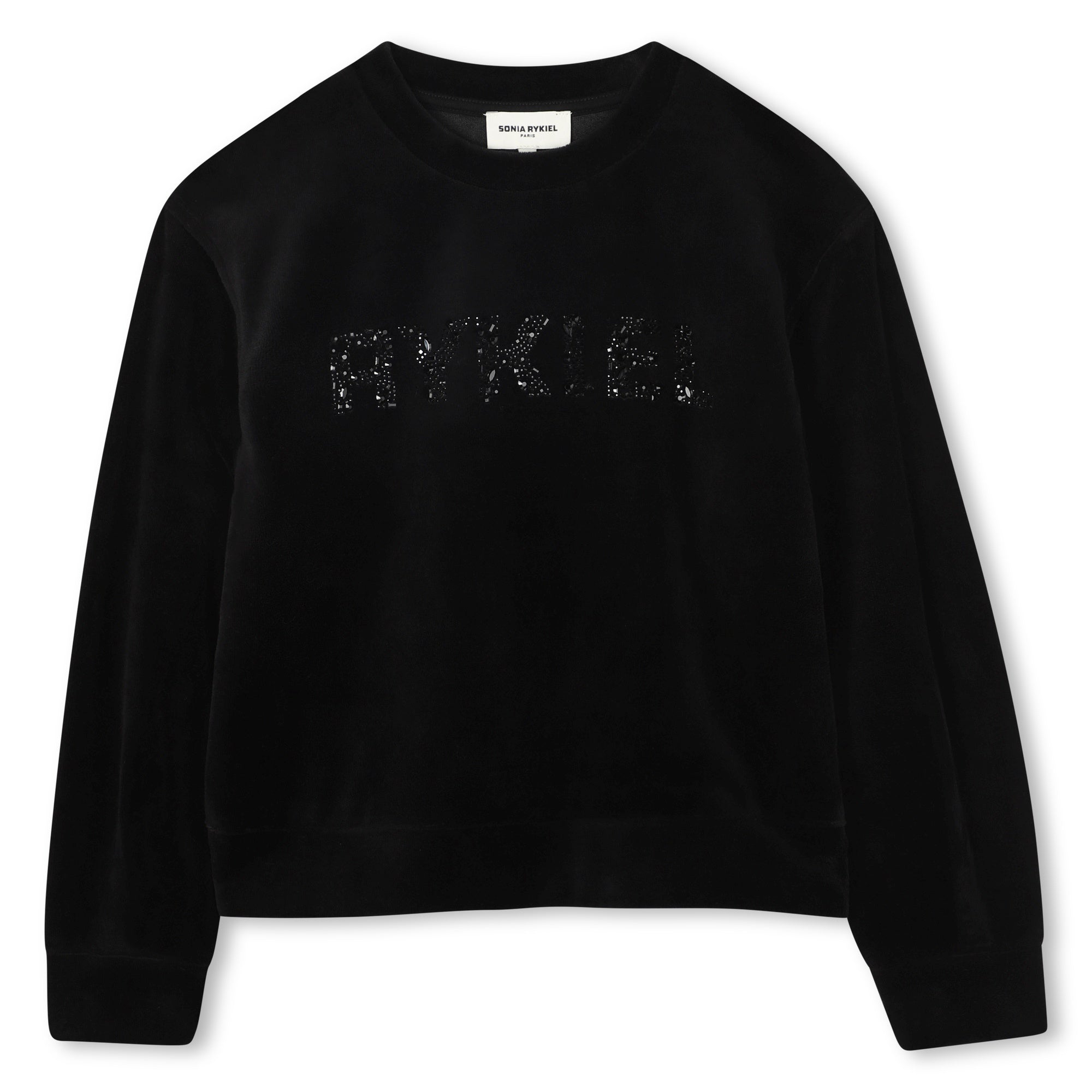 A00343 Black Logo Crewneck Sweatshirt
