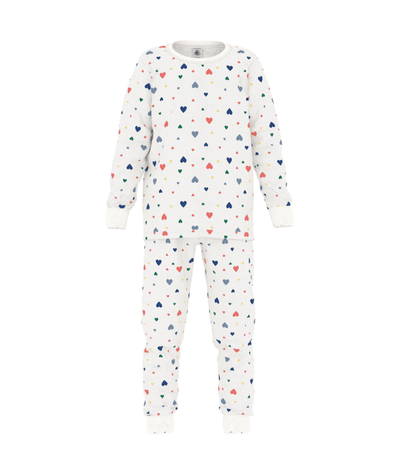 Girl Loungewear LS Heart Print Top and Pants