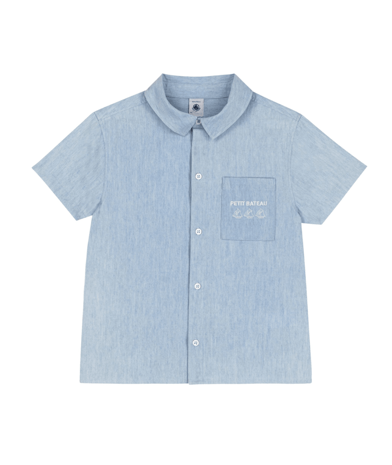 A0F0G Blue Chambray Shirt