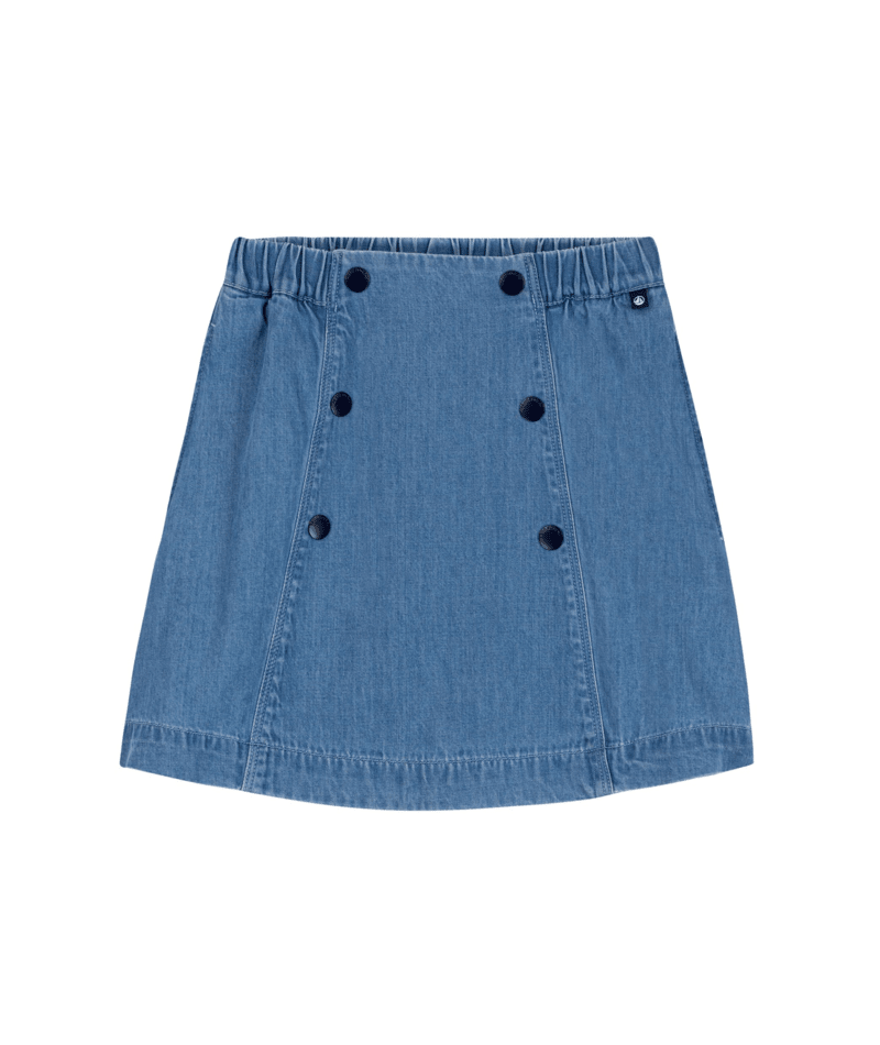 A0F4O Blue Denim Skirt