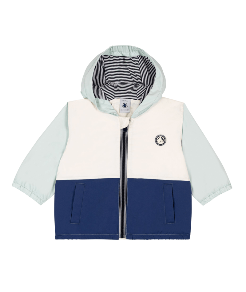 A0FLR Baby Colorblock  Hooded Jacket