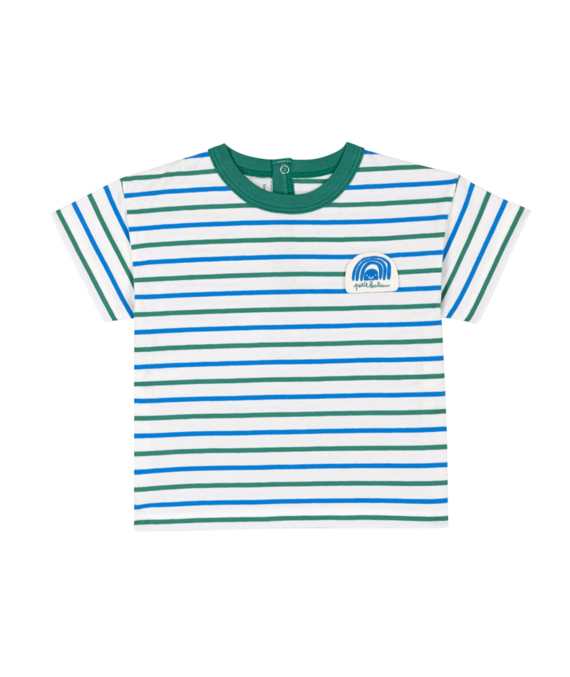 A0FPH Green Blue Stripes Tee