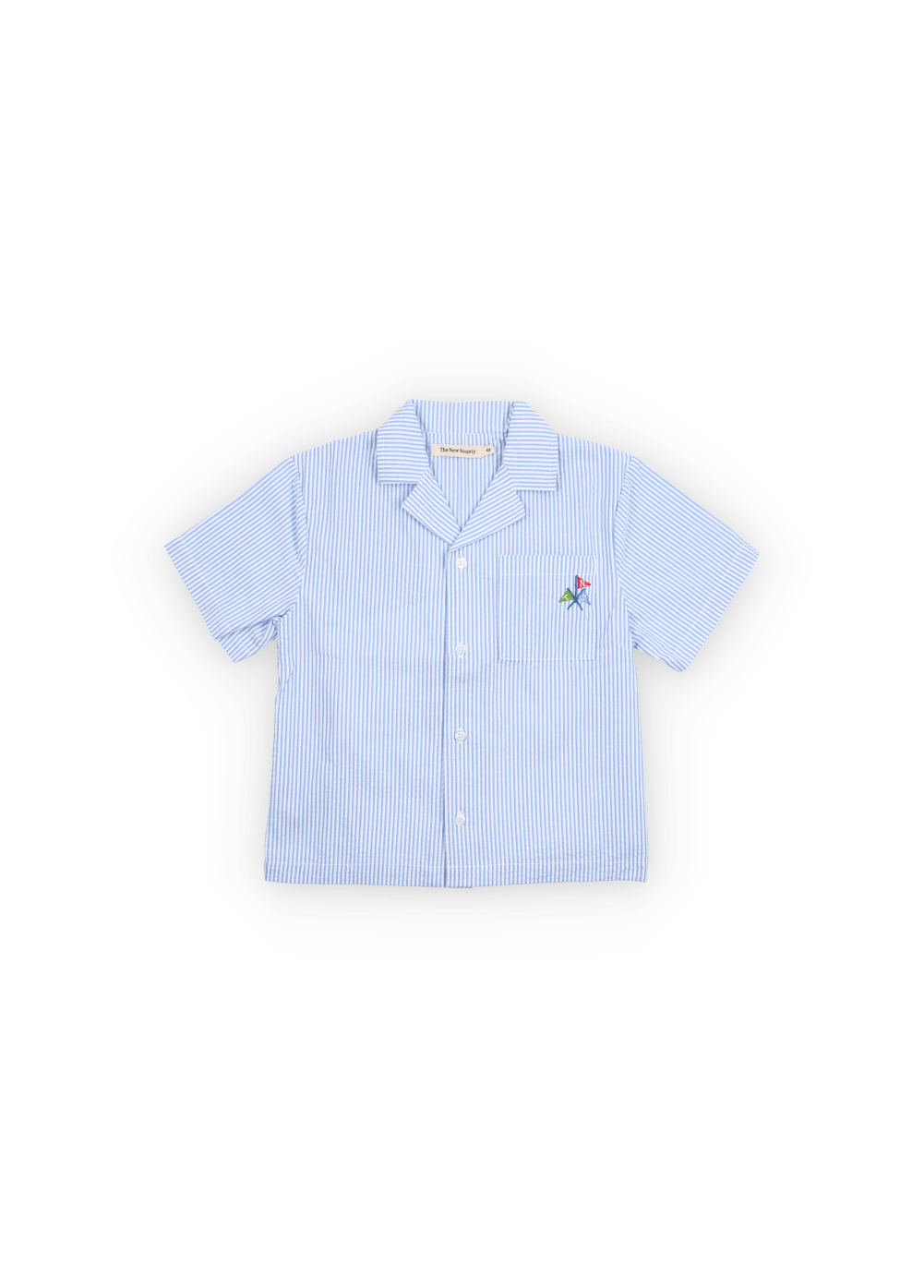 Almond Shirt Vista Blue Seersucker