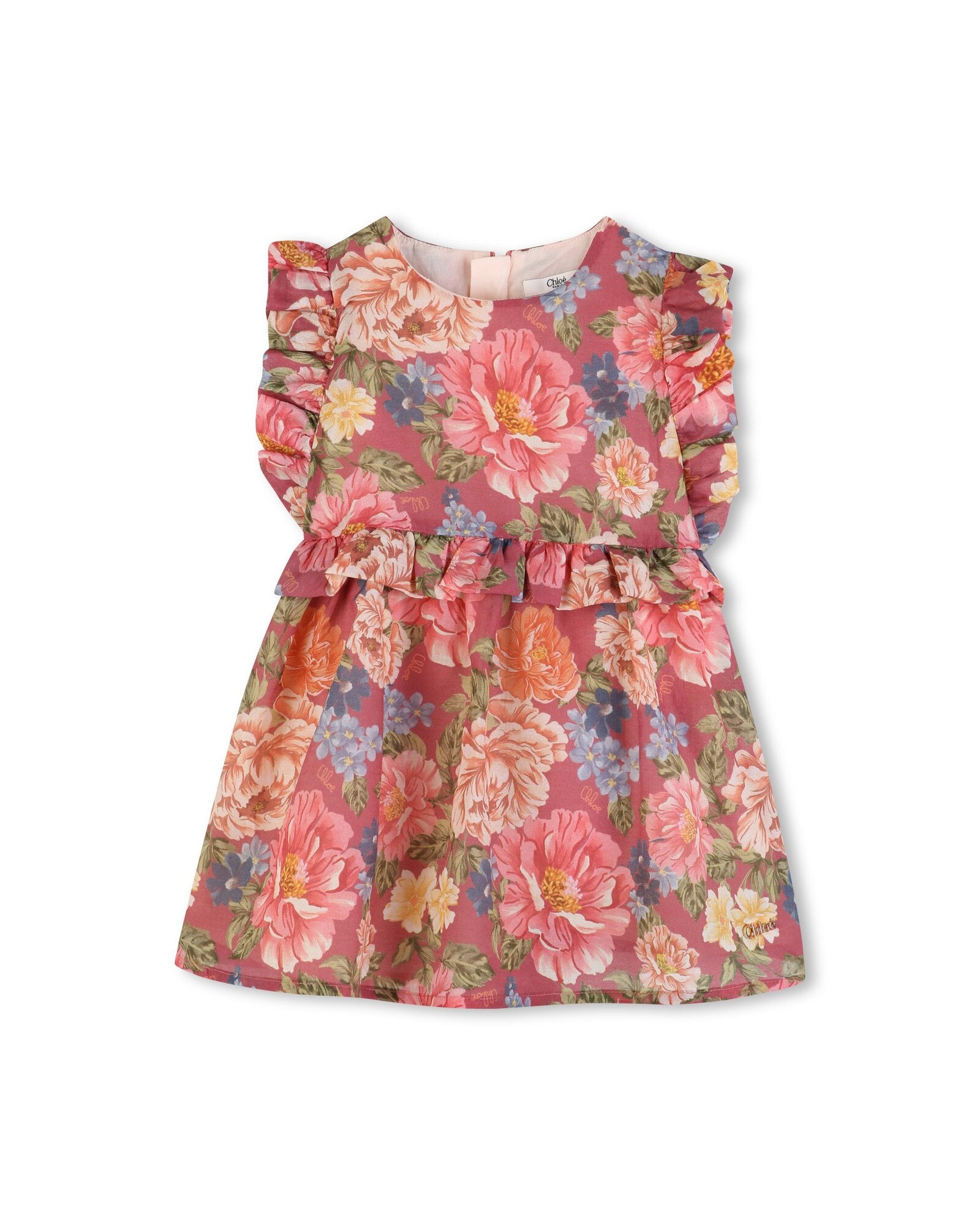 C20891 Garnet Rose Woven Dress