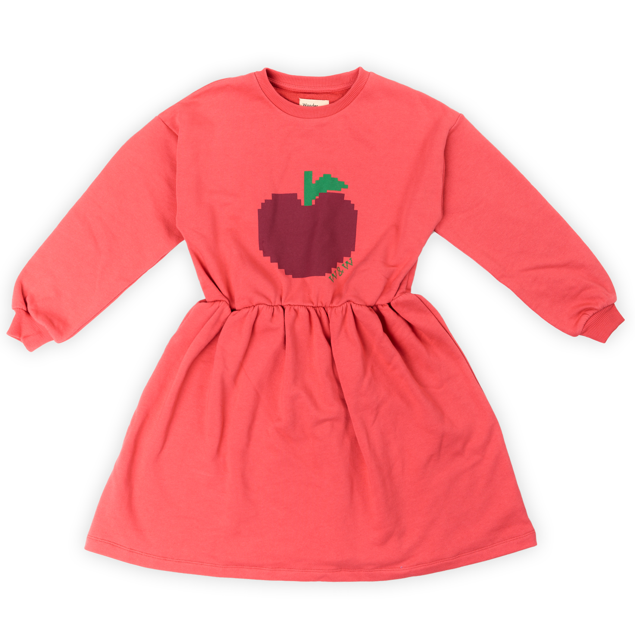 Big Apple Sweat Dress Rhubarb