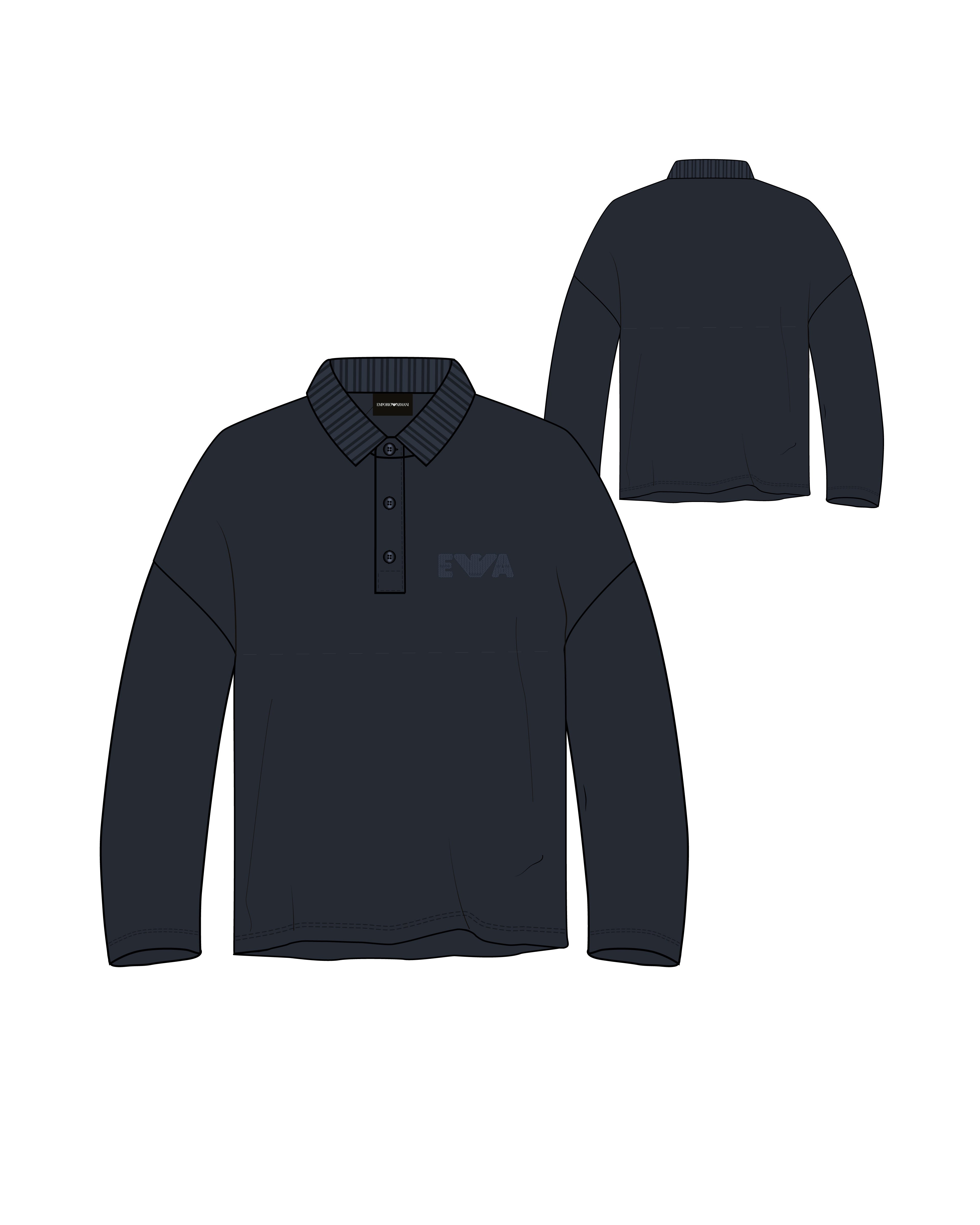 AF13715 Boys LS Polo Shirt Navy