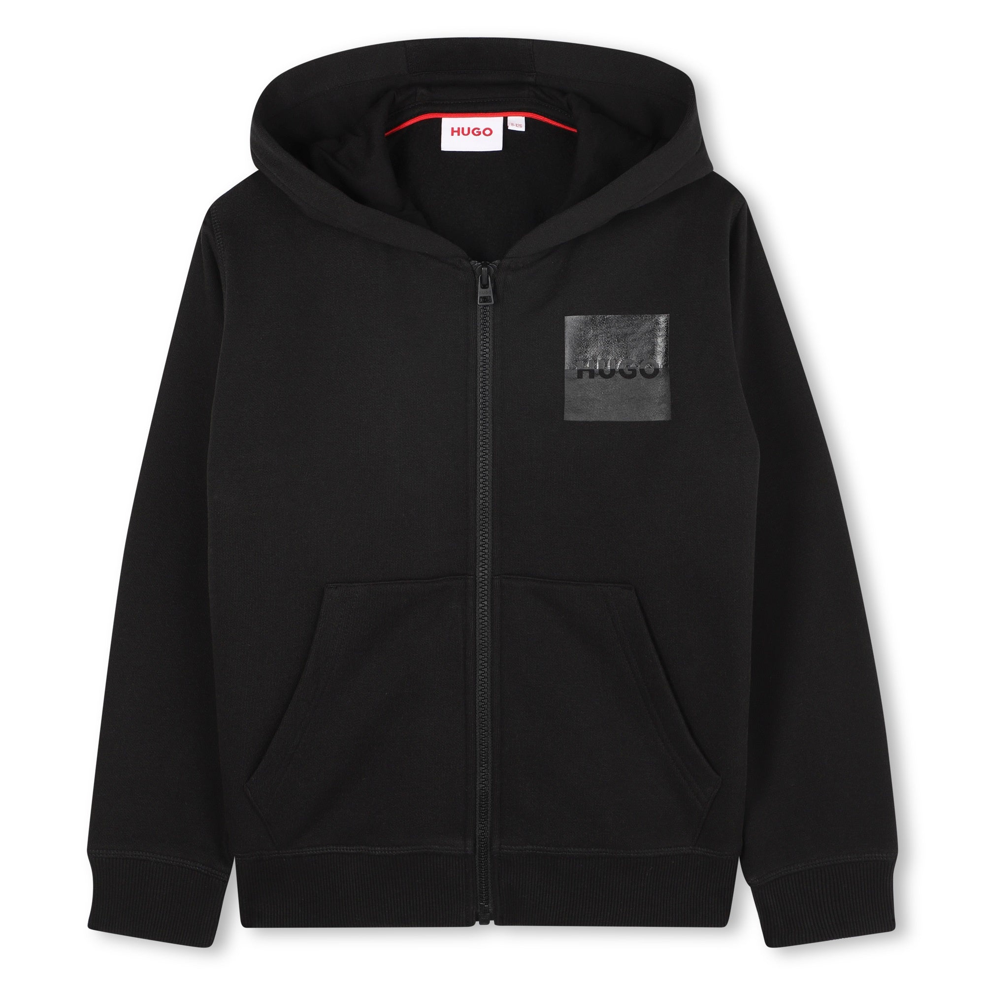 G00454 Black Zip Up Hoodie