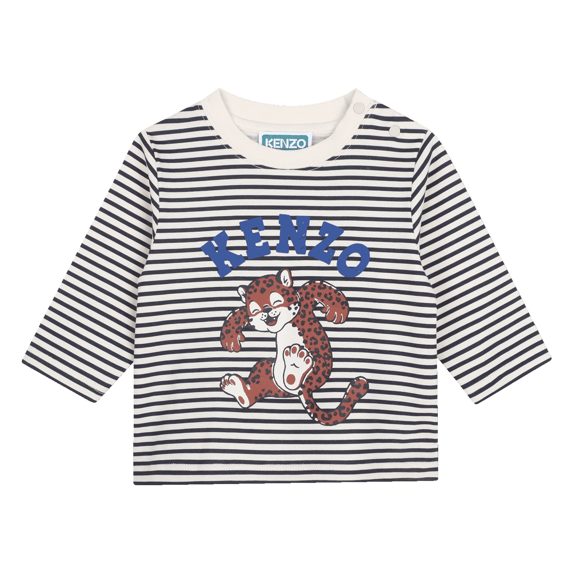 K62130 Sand Stripes Tshirt W/Tiger Print