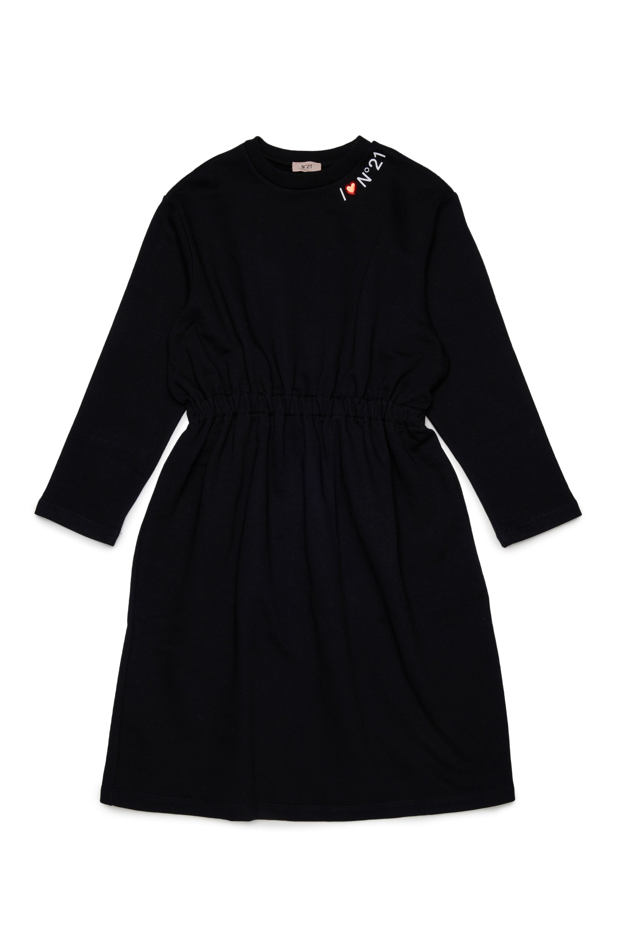 N210FN Black Midi Sweat Dress