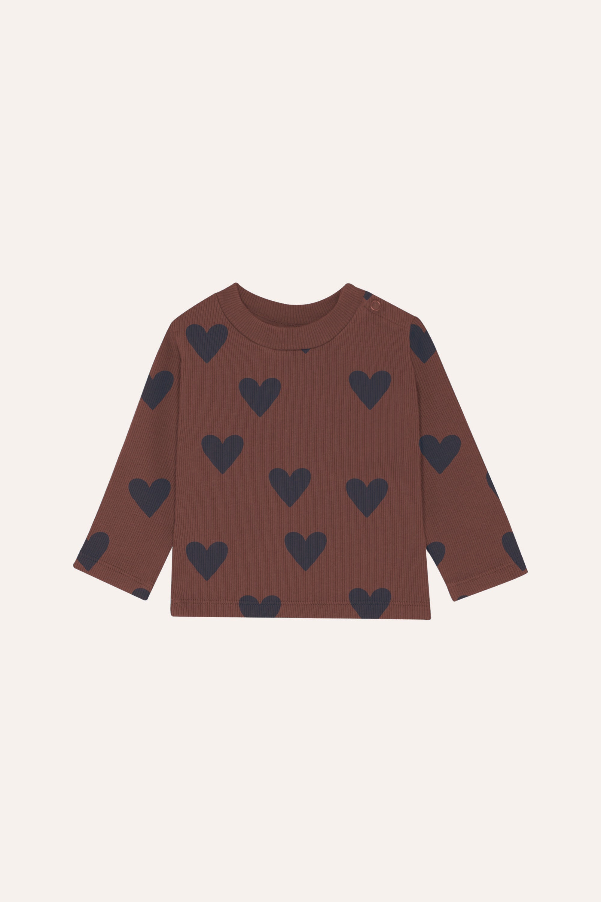 Hearts Brown Baby Set