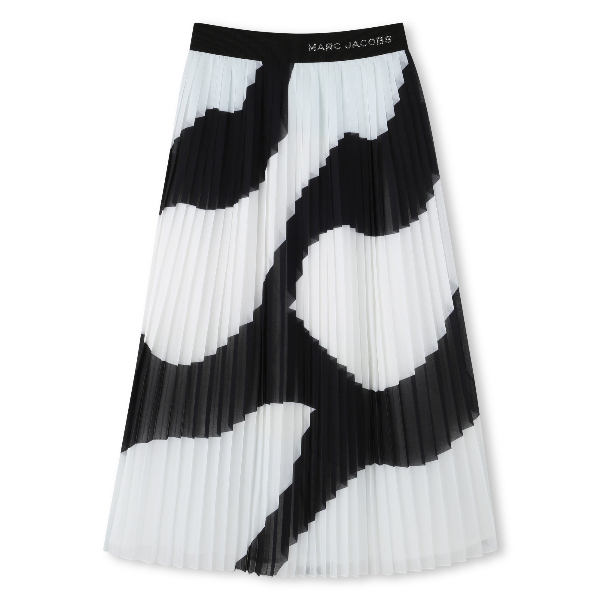 W60596 Black Zebra Maxi Skirt