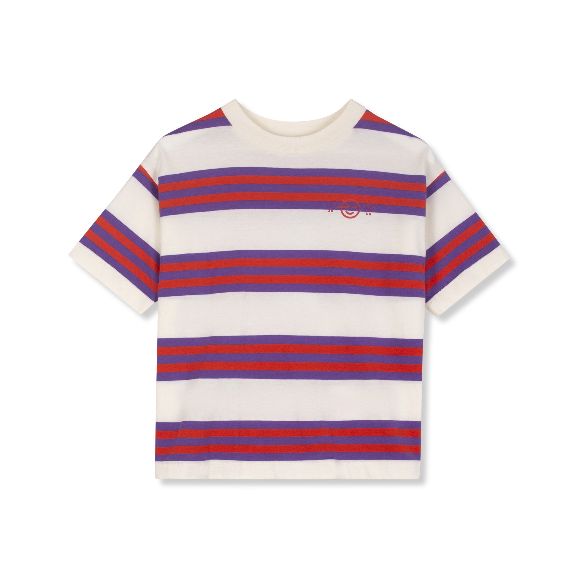 WK20J25 Violet Sunglow Triple Stripe Tee
