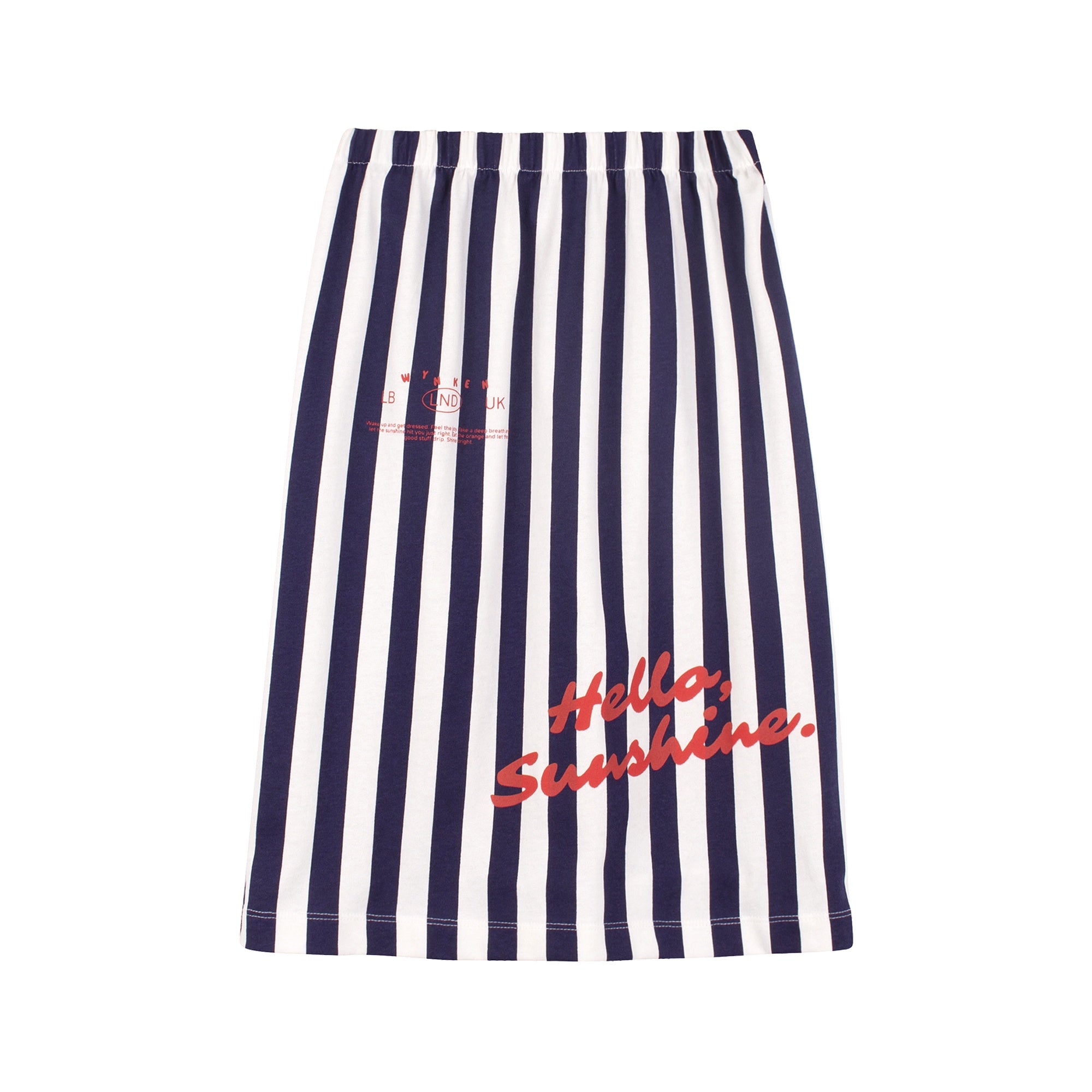 WK20J50 Navy Deck Stripe Skirt