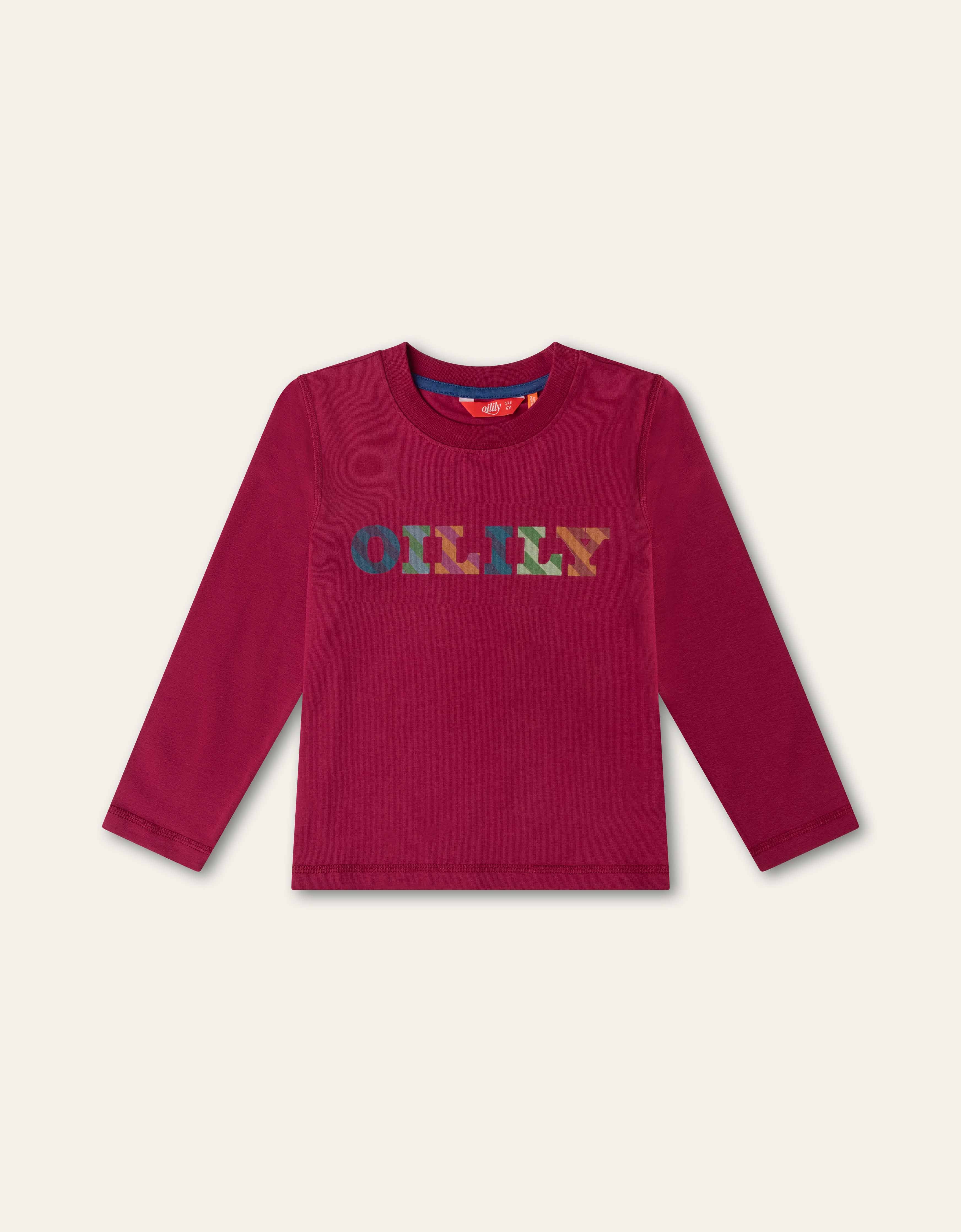 YF26BJE507 Maroon Logo LS TShirt