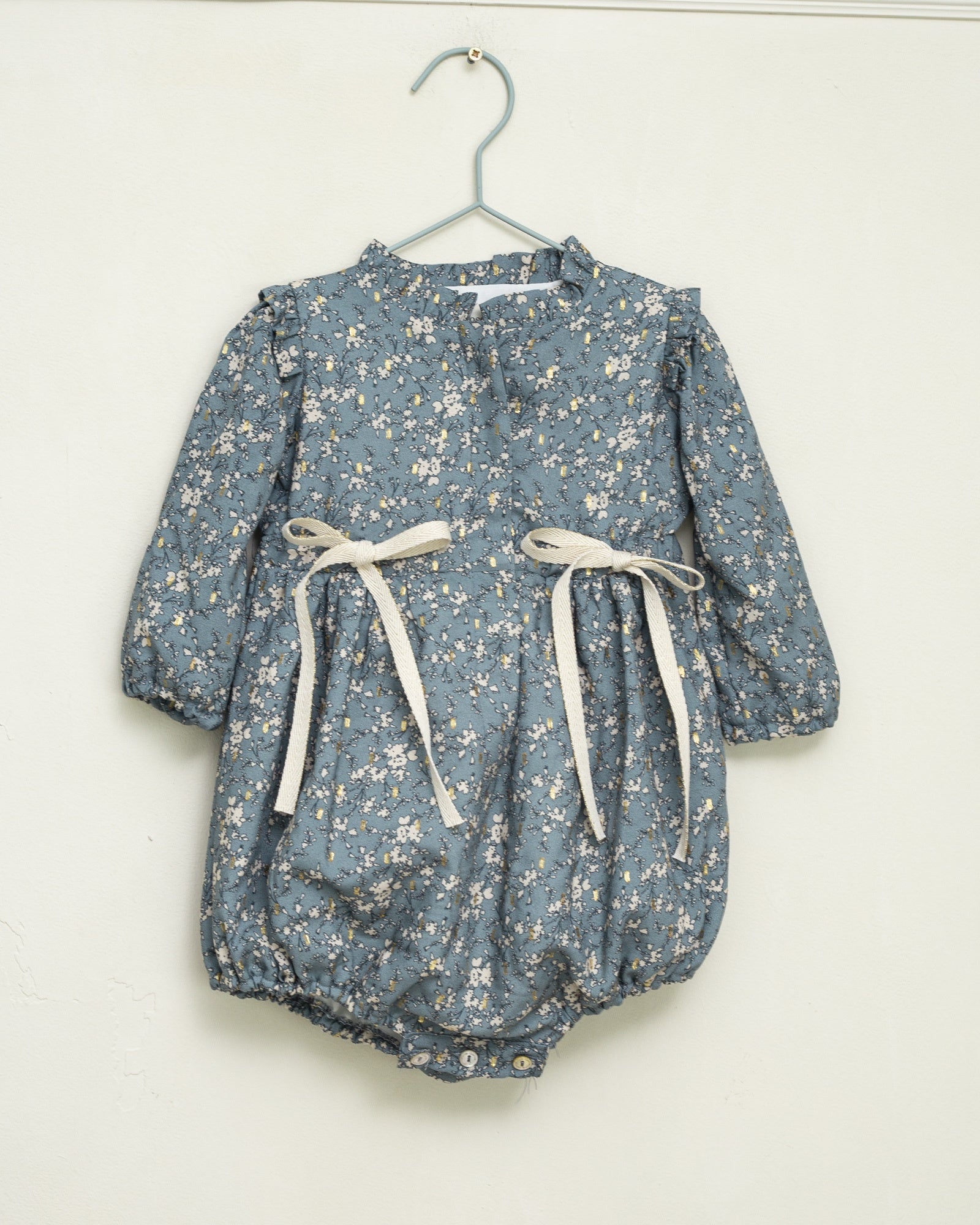 Wendy Garden Blue Floral Romper